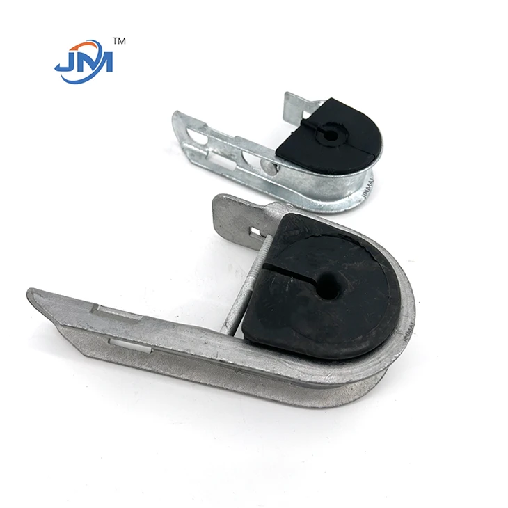 Hot-DIP Galvanized J Hook Suspension Clamp/ ADSS Cable Suspension Clamp For Pole Clamp