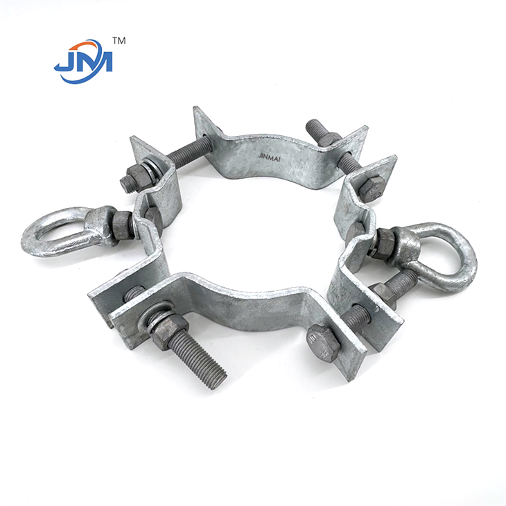 Hot Dip Galvanized Pole Band Mounting Clamp