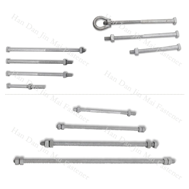 Hot Dip Galvanized Full Thread Bolts Hot Dip Galvanized Full Thread Bolts